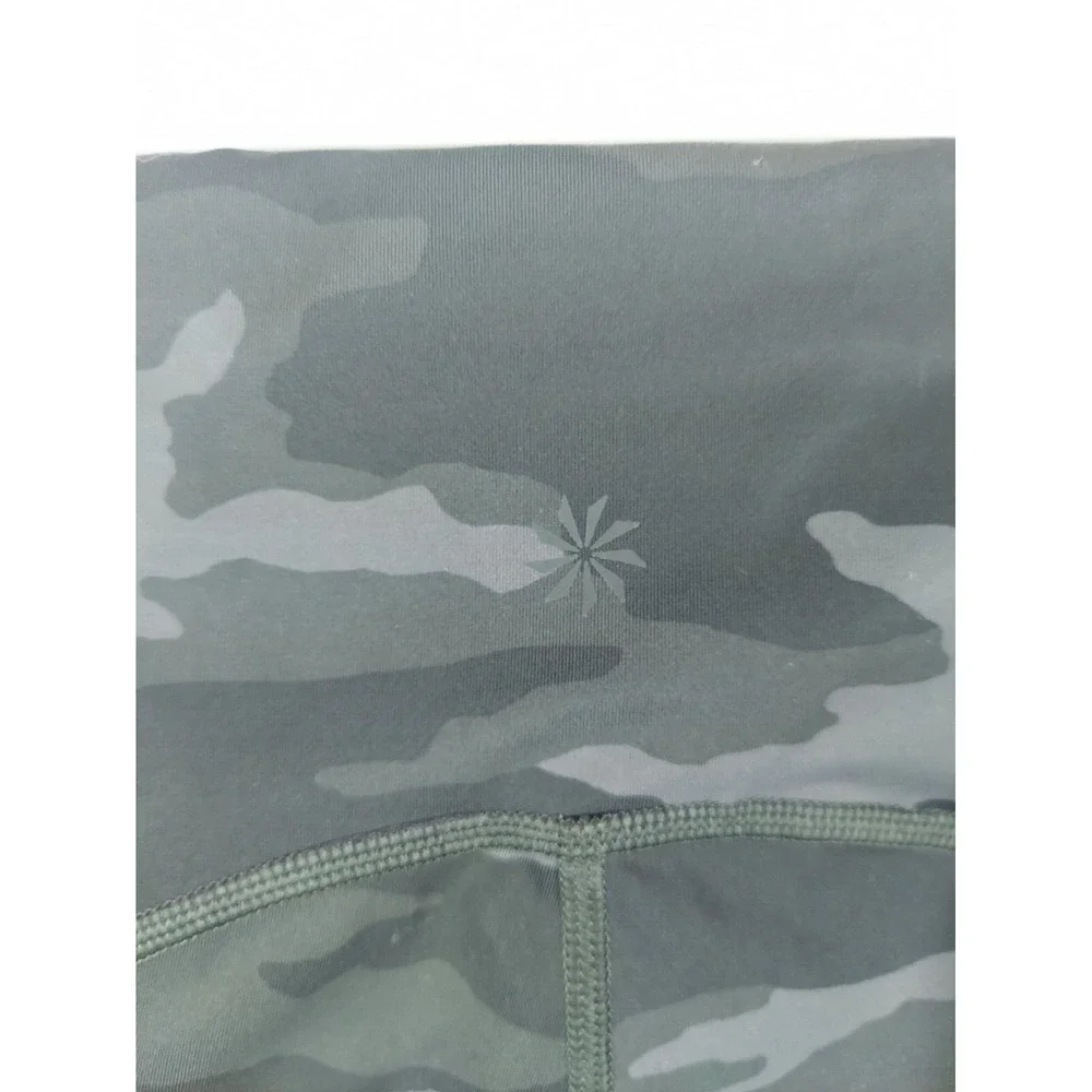 ATHLETA  ultimate camo‎ 7/8 tight Leggings Pockets Gray Small - Picture 5 of 7